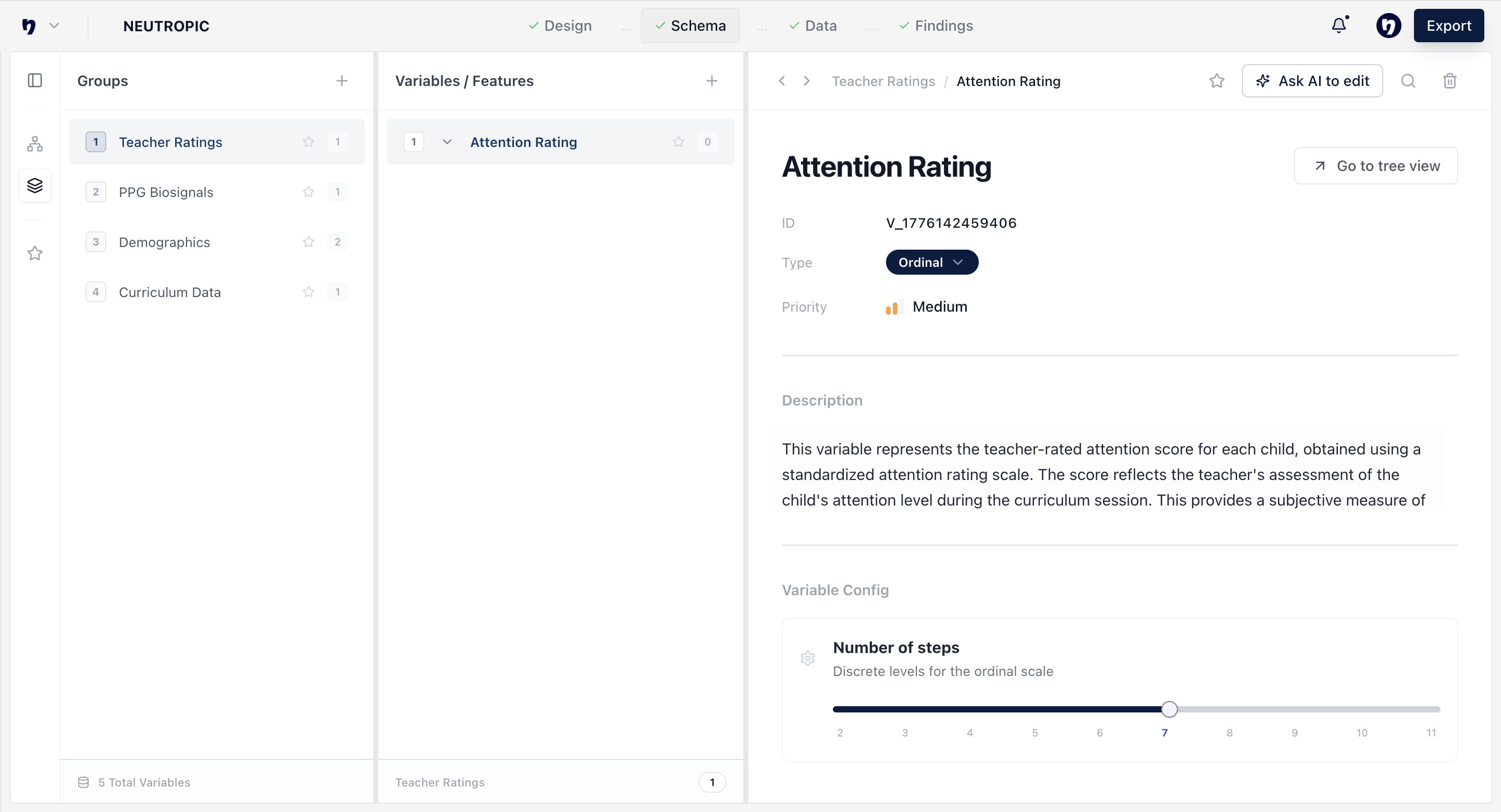 Build the right research schema before data arrives